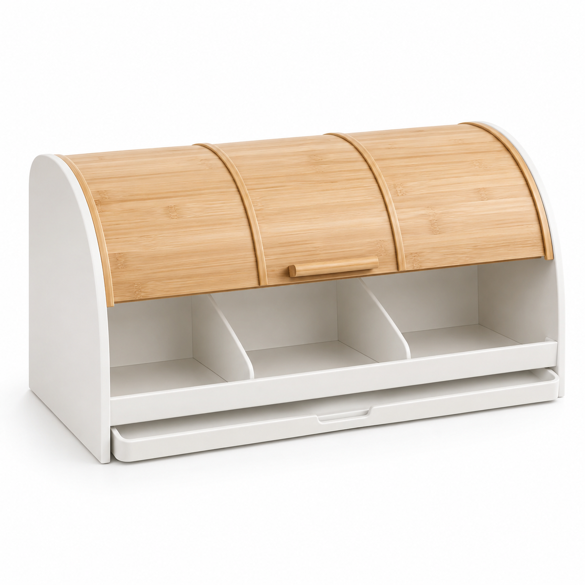 Sectioned Roll-Top Bread Box
