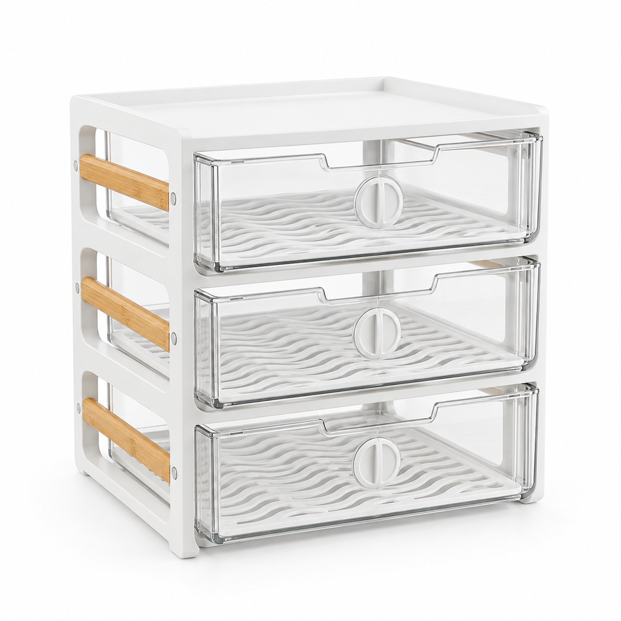 Three-Drawer Produce Rack