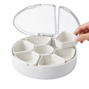 Divided Round Snack Case