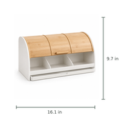 Sectioned Roll-Top Bread Box
