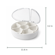 Divided Round Snack Case