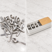 Sliding-Lid Cutlery Organizer