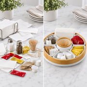 Divided Round Serving Tray