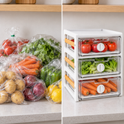 Three-Drawer Produce Rack