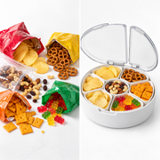 Divided Round Snack Case